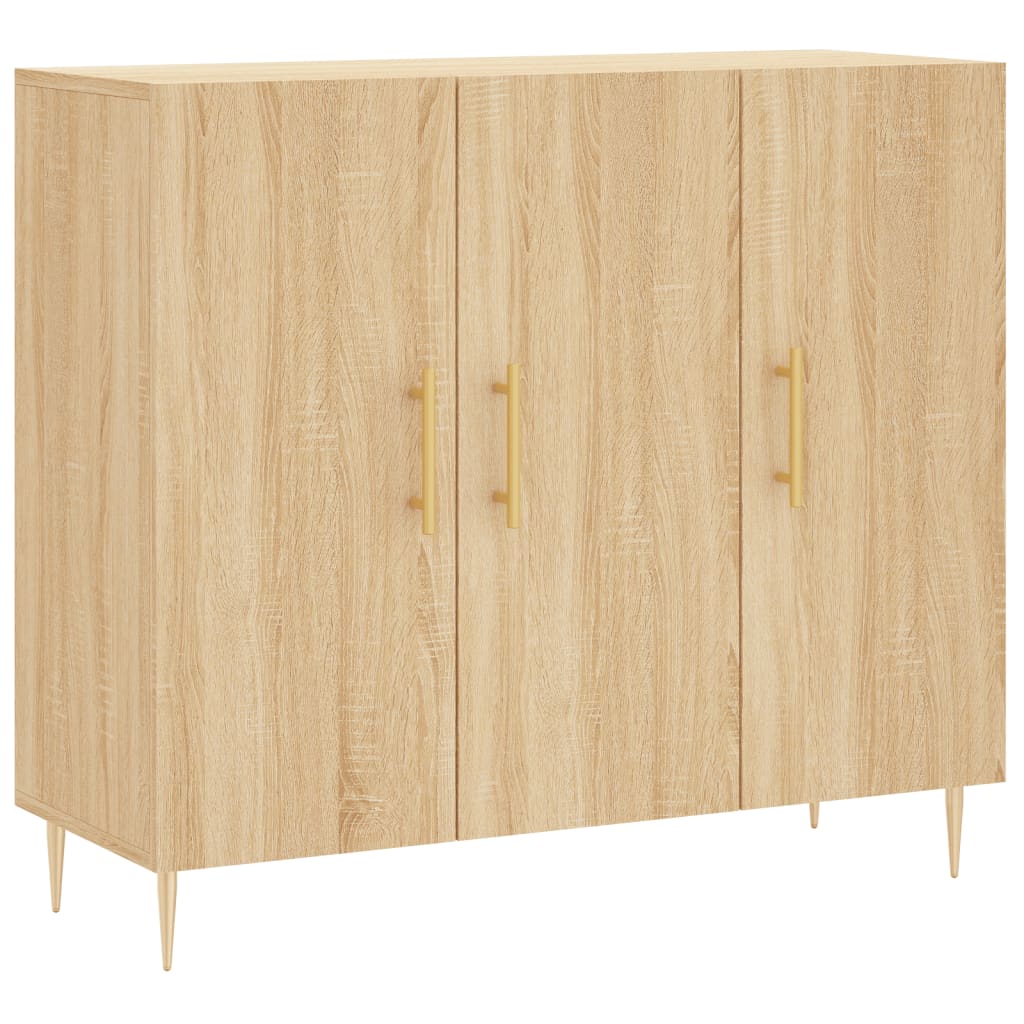 Dressoir 90x34x80 cm bewerkt hout