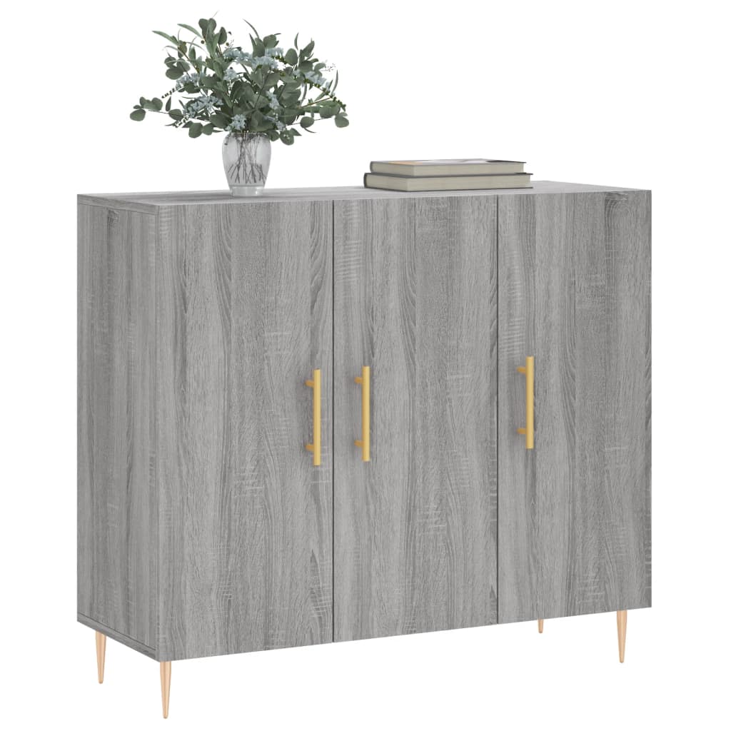 Dressoir 90x34x80 cm bewerkt hout