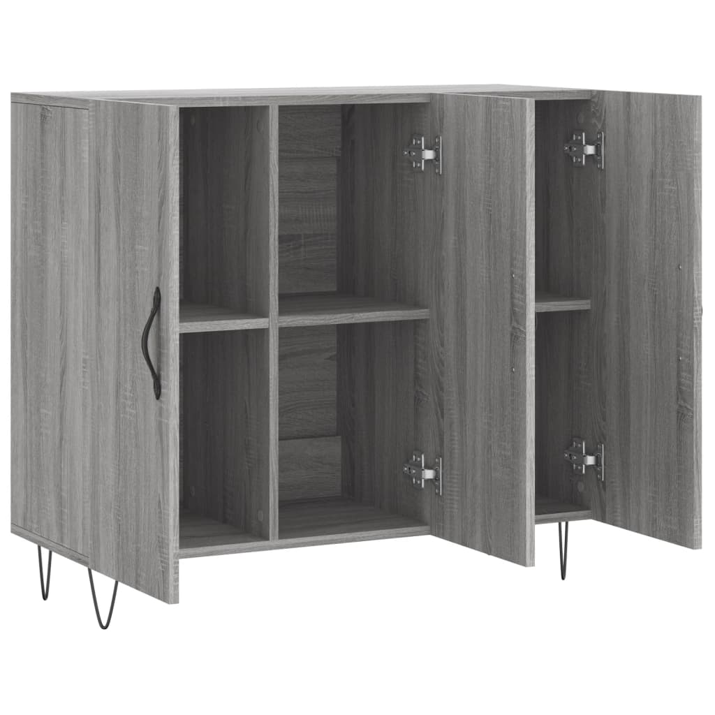 Dressoir 90x34x80 cm bewerkt hout