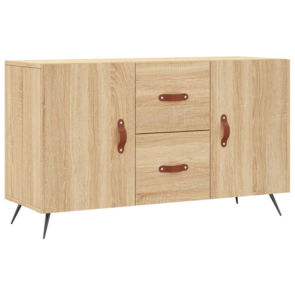 Dressoir 100x36x60 cm bewerkt hout eikenkleurig