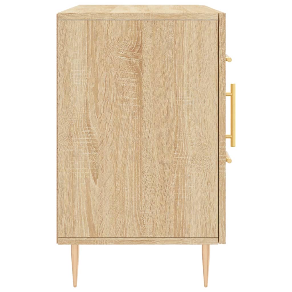 Dressoir 100x36x60 cm bewerkt hout eikenkleurig