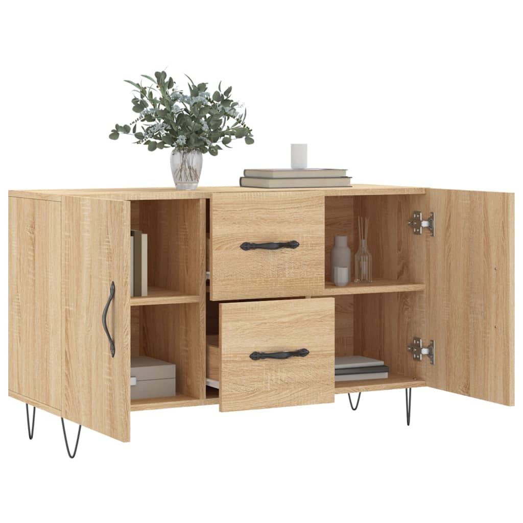 Dressoir 100x36x60 cm bewerkt hout