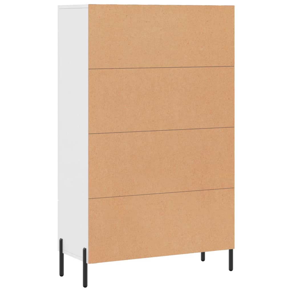 Armoire haute 69,5x31x115 cm en dérivé du bois, couleur chêne