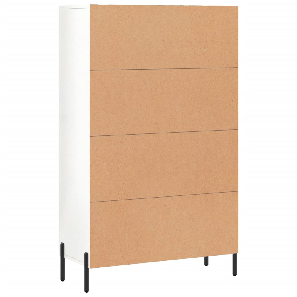 Armoire haute 69,5x31x115 cm en dérivé du bois, couleur chêne