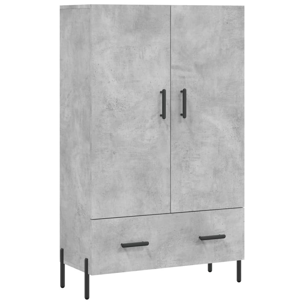 Armoire haute 69,5x31x115 cm en dérivé du bois, couleur chêne