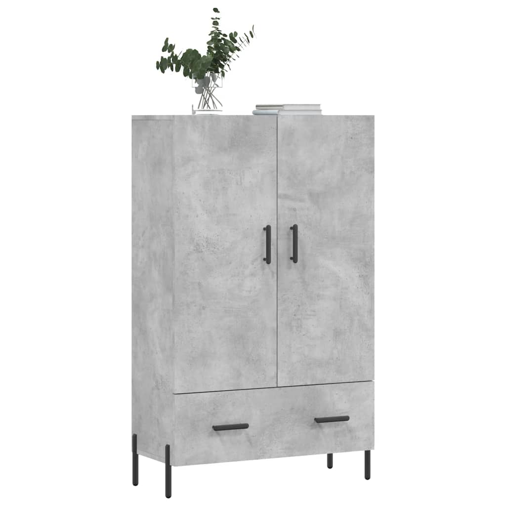 Armoire haute 69,5x31x115 cm en dérivé du bois, couleur chêne