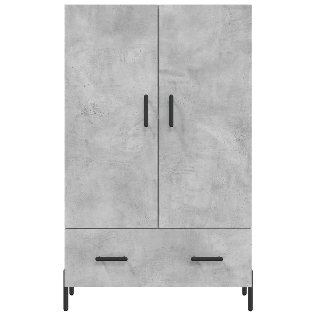 Armoire haute 69,5x31x115 cm en dérivé du bois, couleur chêne