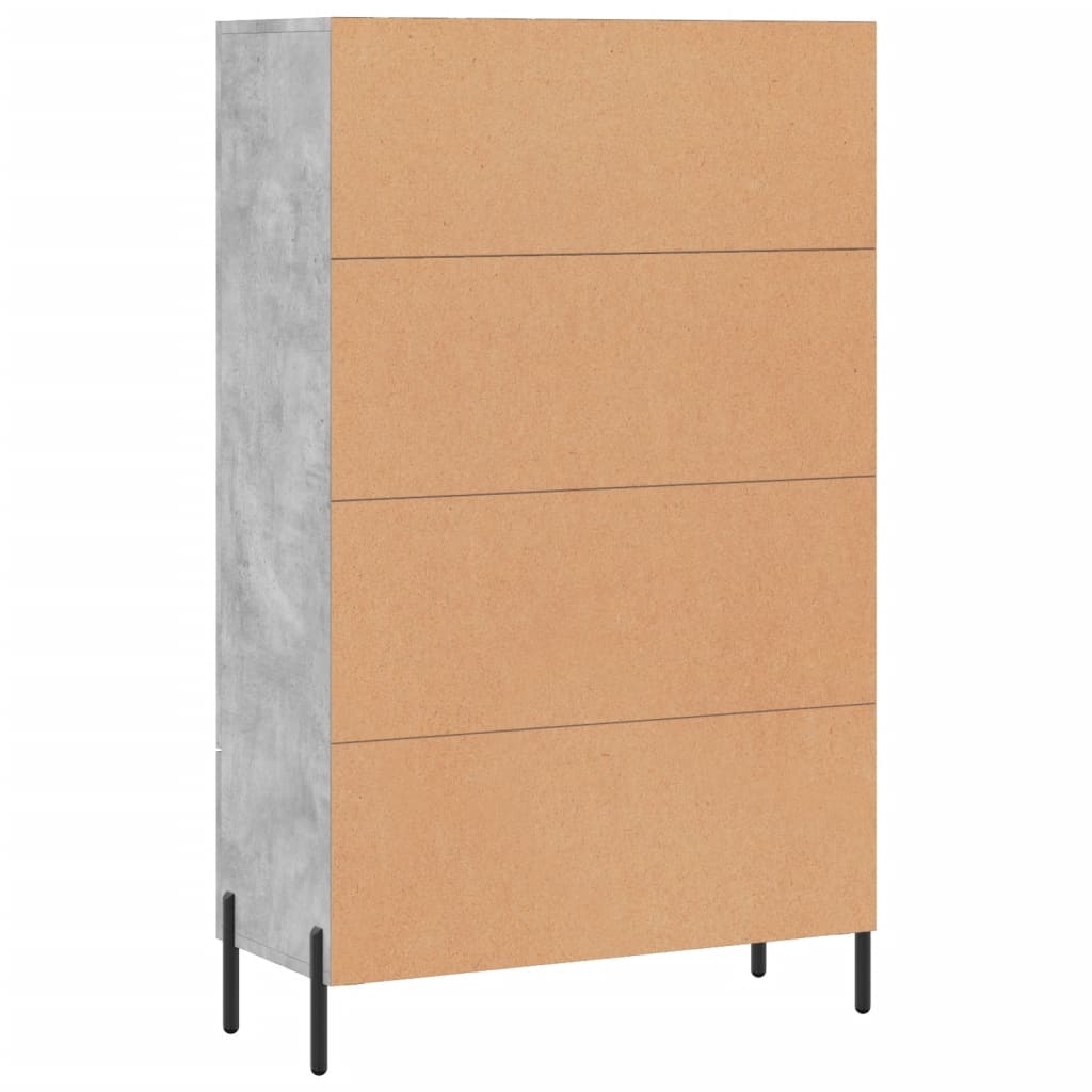 Armoire haute 69,5x31x115 cm en dérivé du bois, couleur chêne