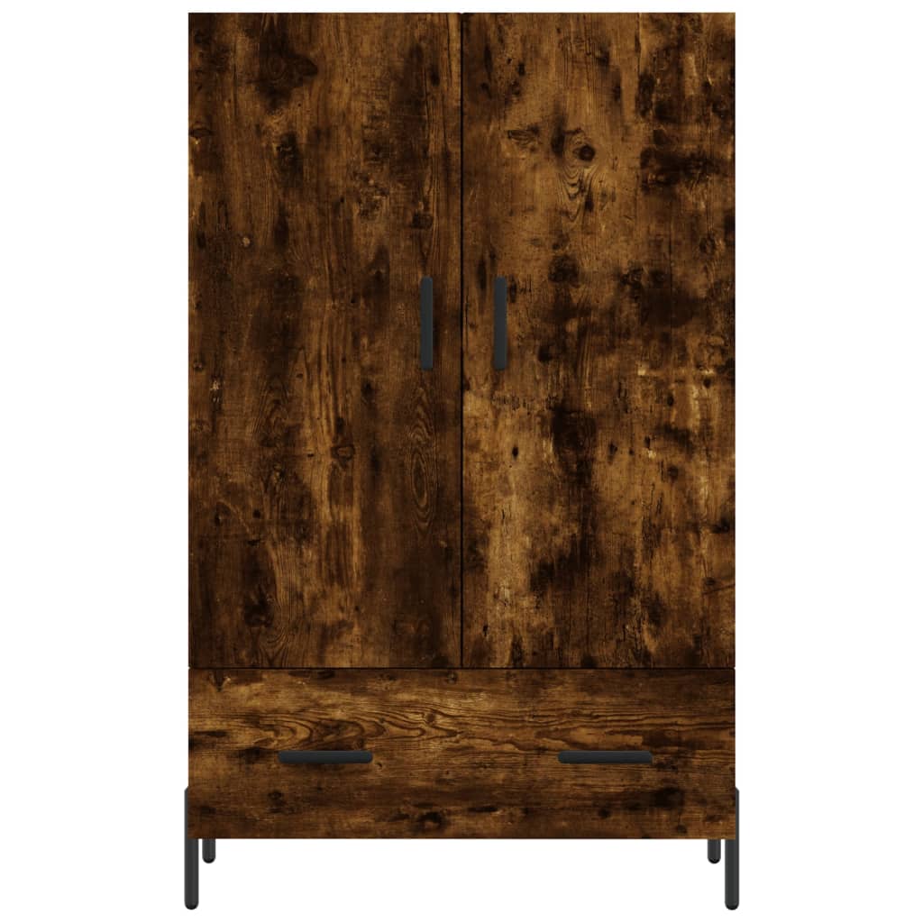 Armoire haute 69,5x31x115 cm en dérivé du bois, couleur chêne