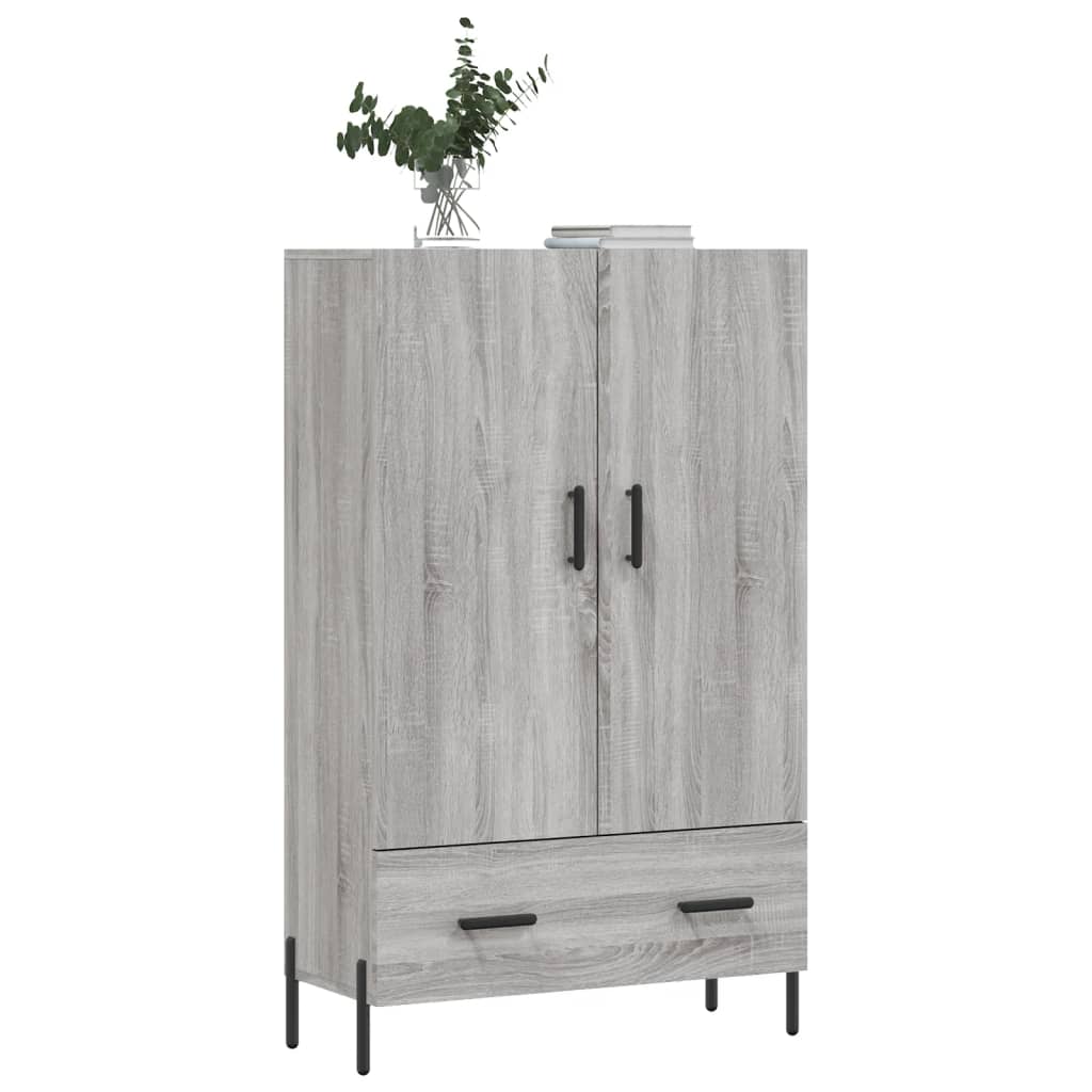 Armoire haute 69,5x31x115 cm en dérivé du bois, couleur chêne