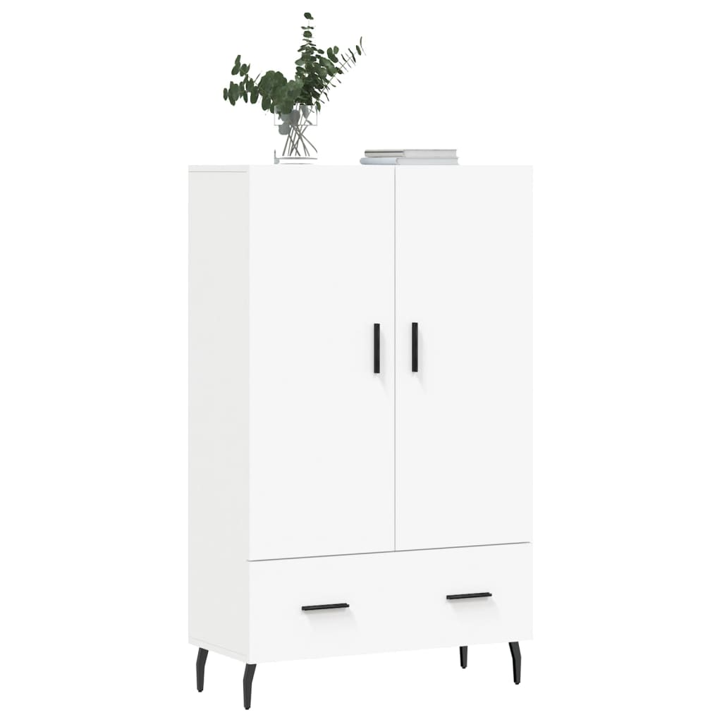 Armoire haute 69,5x31x115 cm en dérivé du bois, couleur chêne