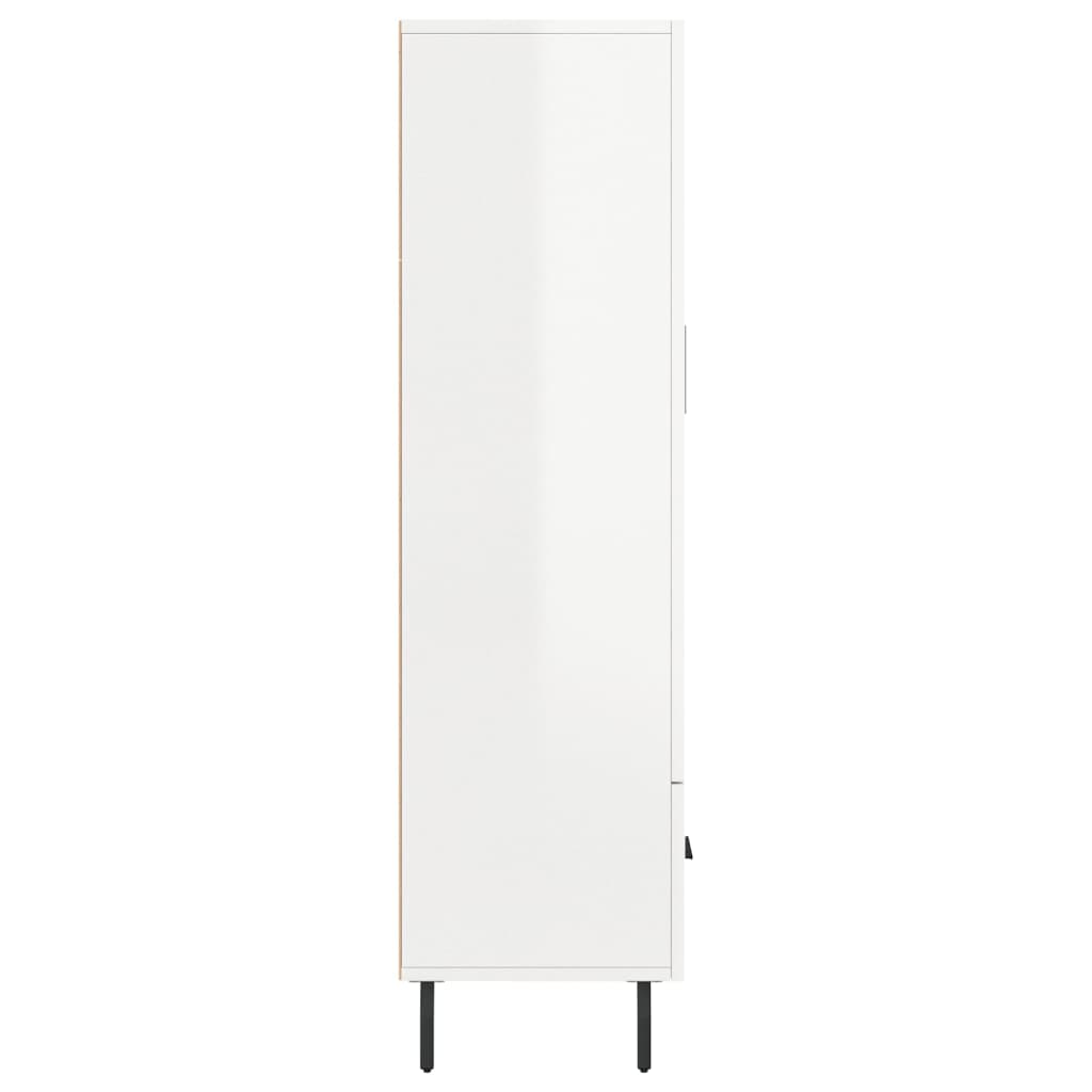 Armoire haute 69,5x31x115 cm en dérivé du bois, couleur chêne