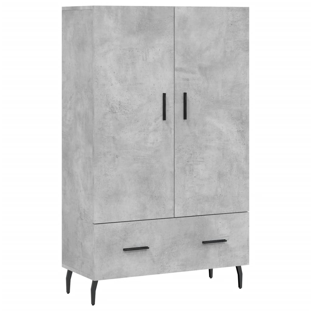 Armoire haute 69,5x31x115 cm en dérivé du bois, couleur chêne