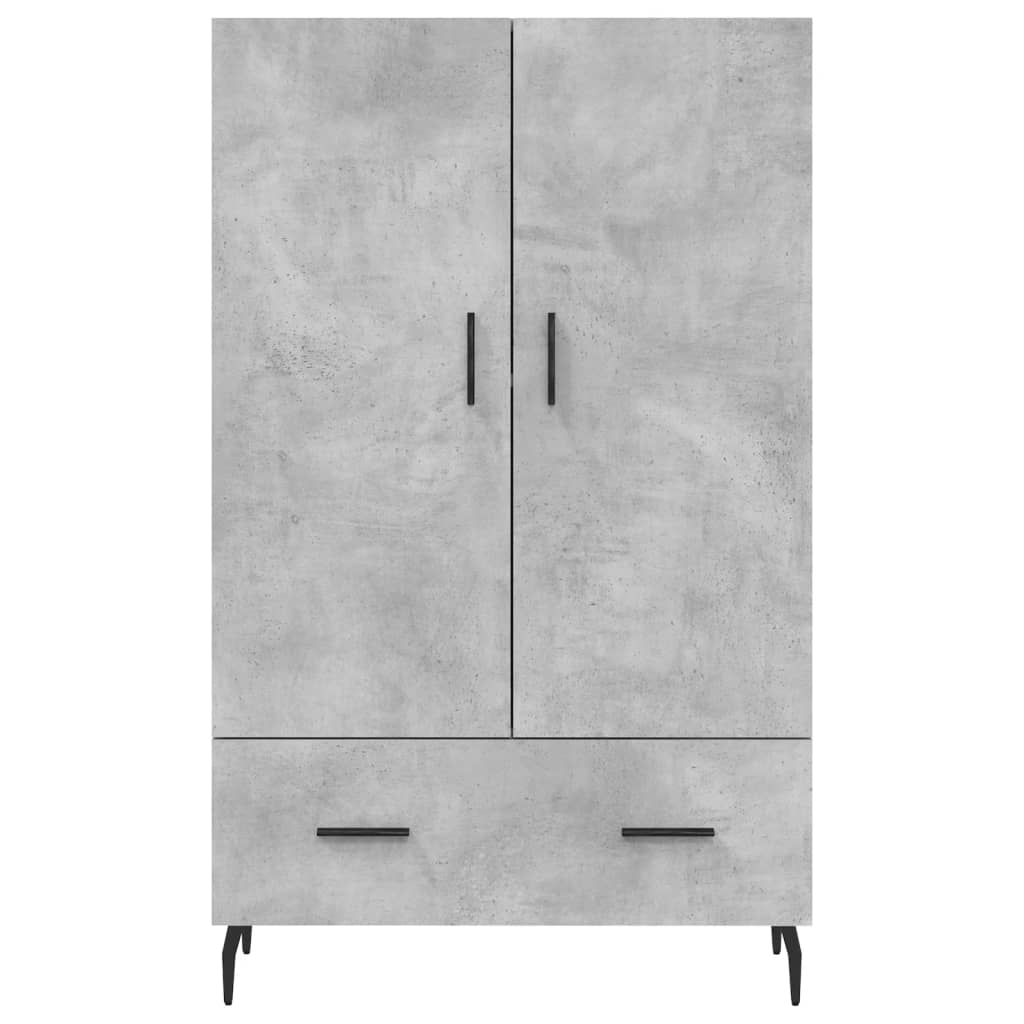 Armoire haute 69,5x31x115 cm en dérivé du bois, couleur chêne