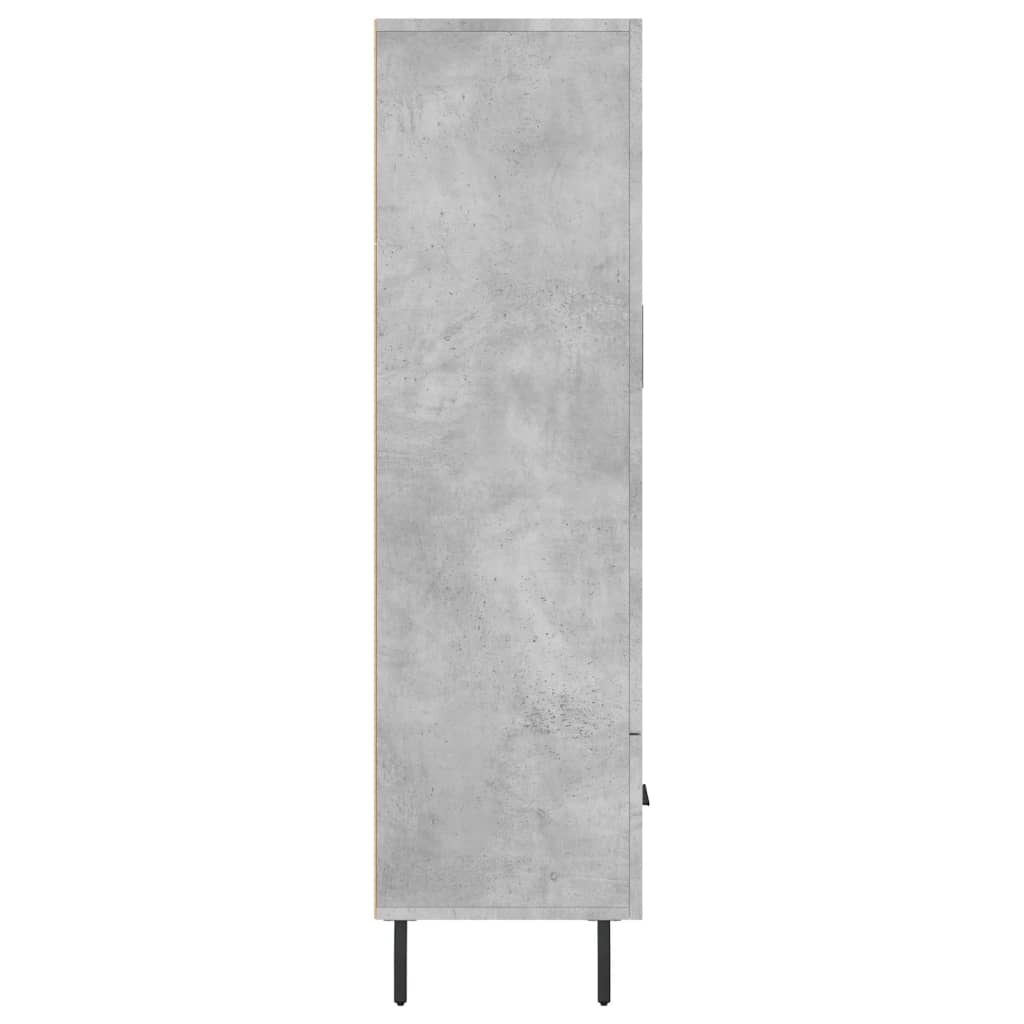 Armoire haute 69,5x31x115 cm en dérivé du bois, couleur chêne