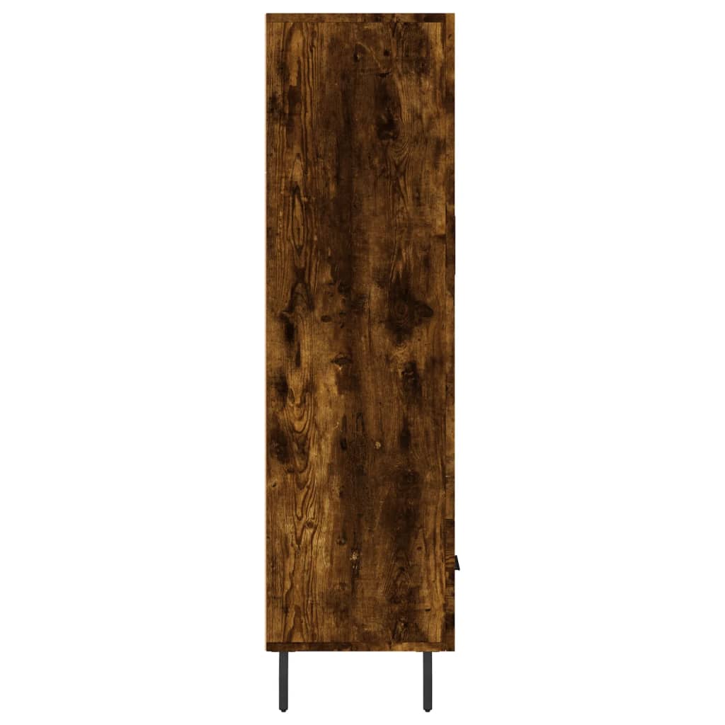 Armoire haute 69,5x31x115 cm en dérivé du bois, couleur chêne