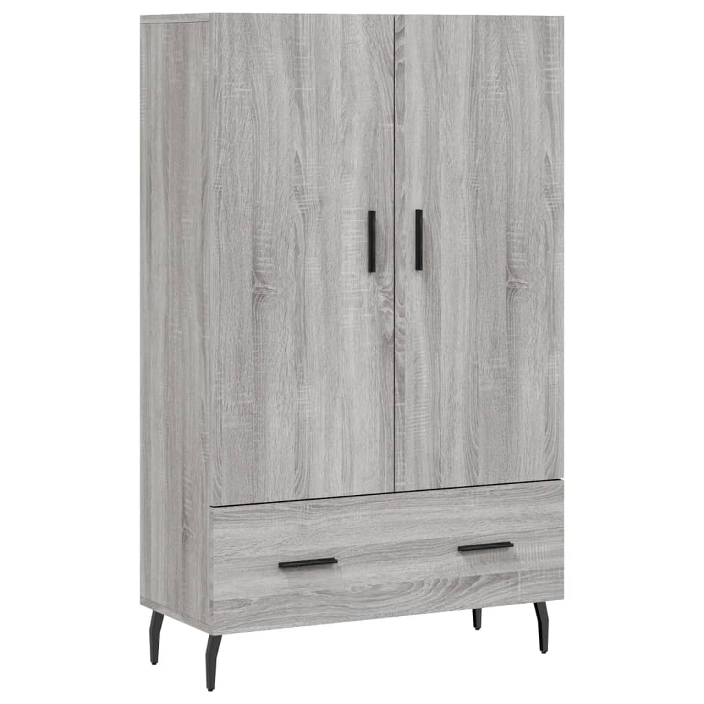 Armoire haute 69,5x31x115 cm en dérivé du bois, couleur chêne