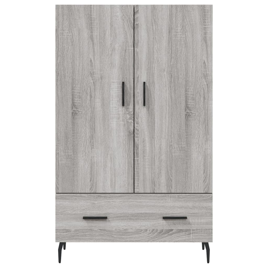 Armoire haute 69,5x31x115 cm en dérivé du bois, couleur chêne