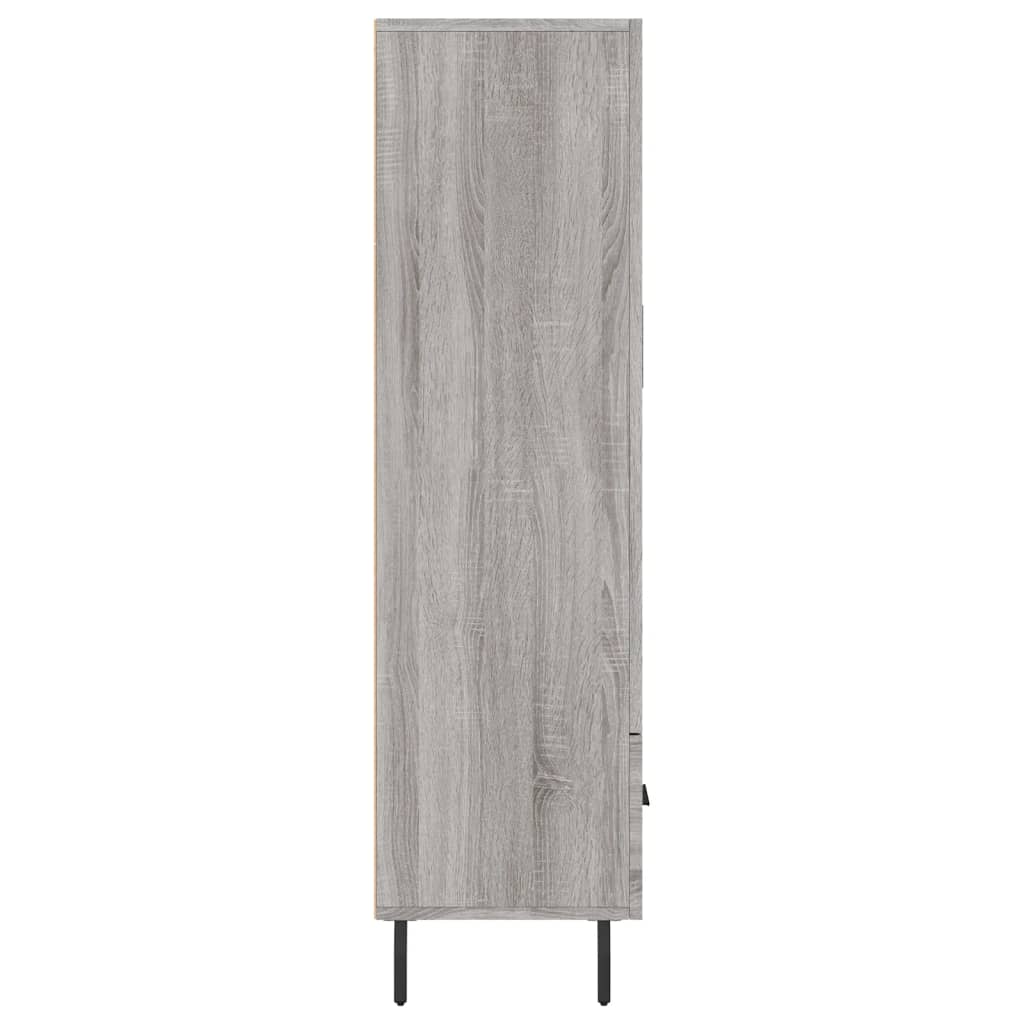 Armoire haute 69,5x31x115 cm en dérivé du bois, couleur chêne