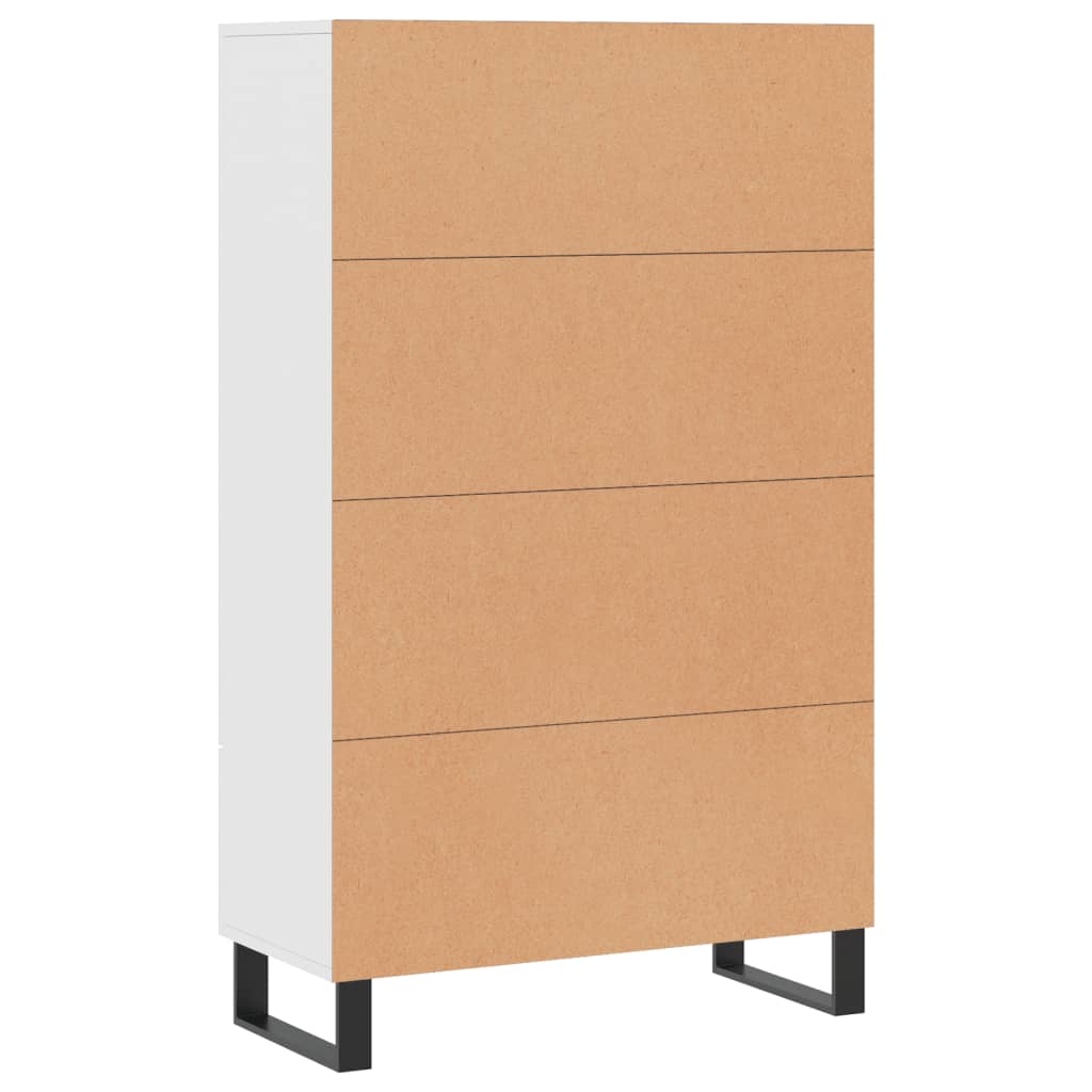 Armoire haute 69,5x31x115 cm en dérivé du bois, couleur chêne