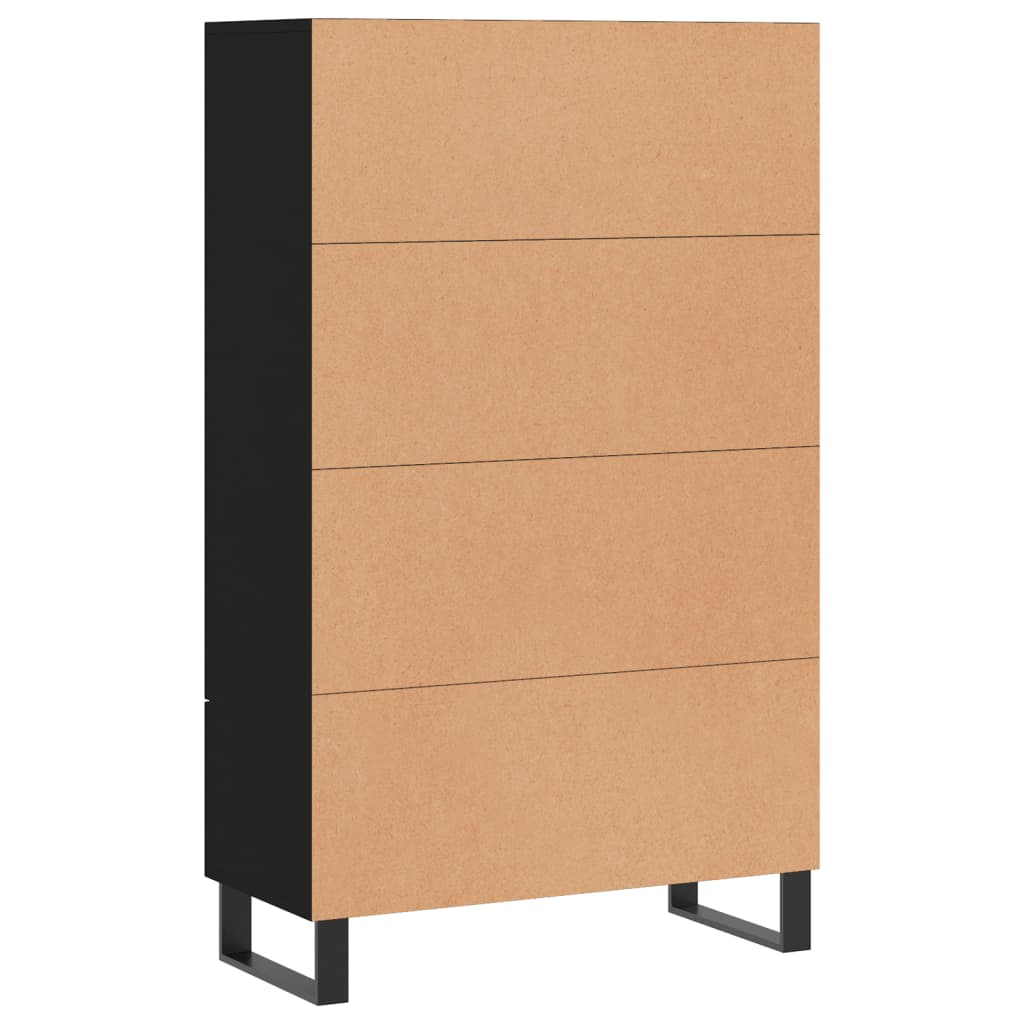 Armoire haute 69,5x31x115 cm en dérivé du bois, couleur chêne