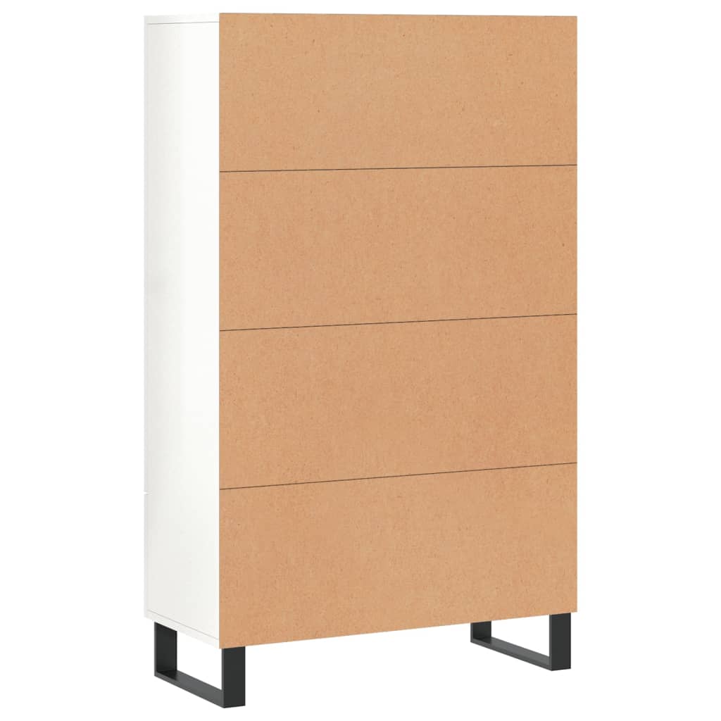 Armoire haute 69,5x31x115 cm en dérivé du bois, couleur chêne