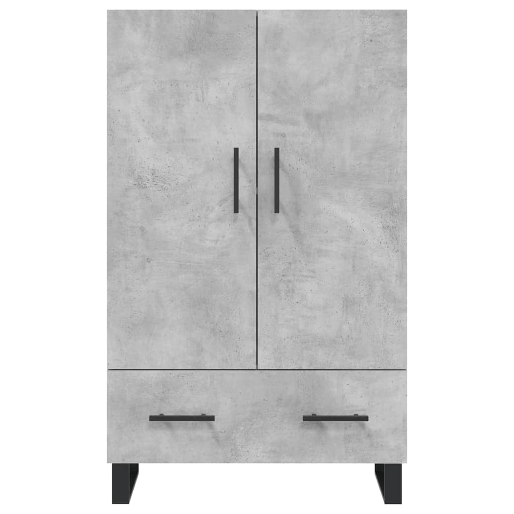 Armoire haute 69,5x31x115 cm en dérivé du bois, couleur chêne