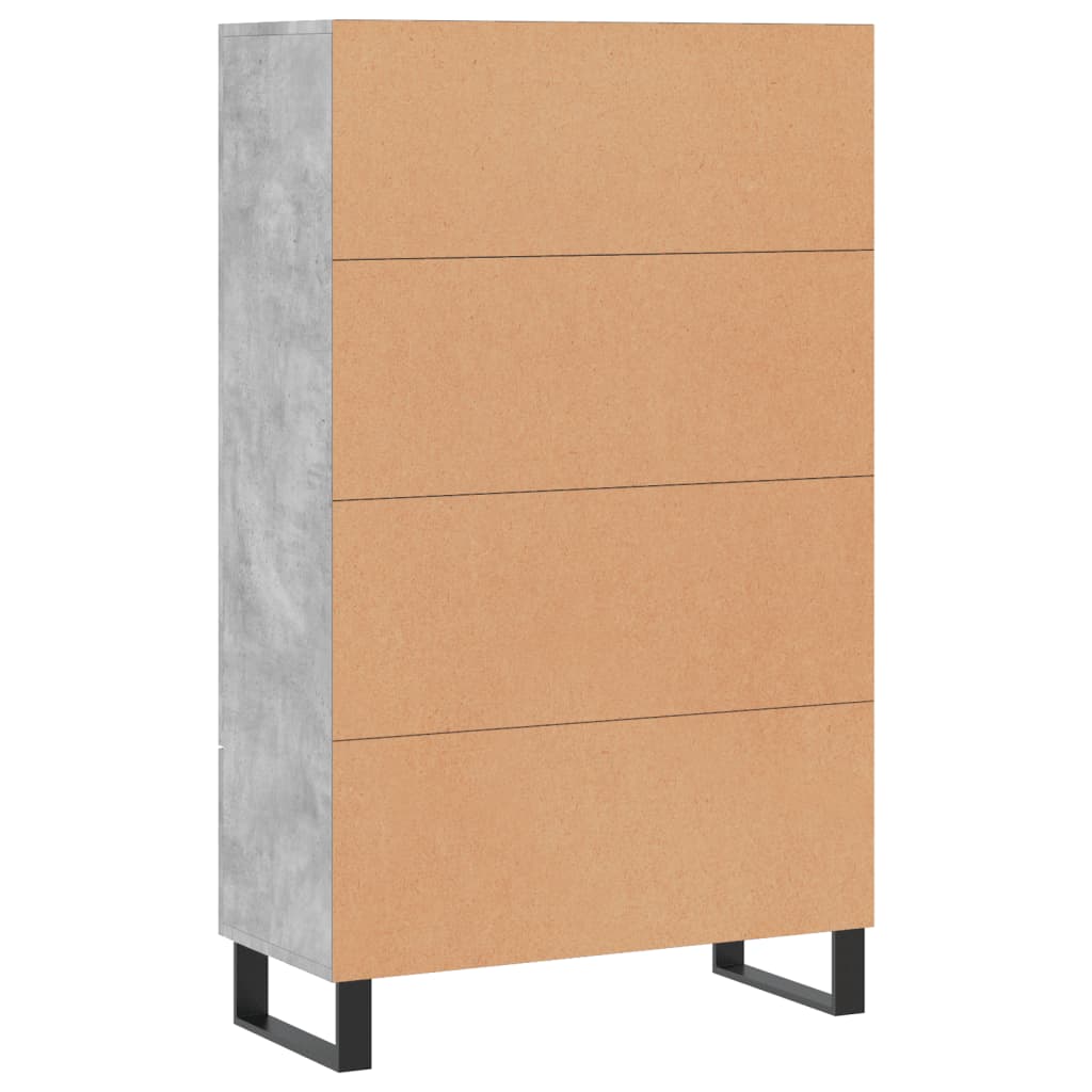 Armoire haute 69,5x31x115 cm en dérivé du bois, couleur chêne