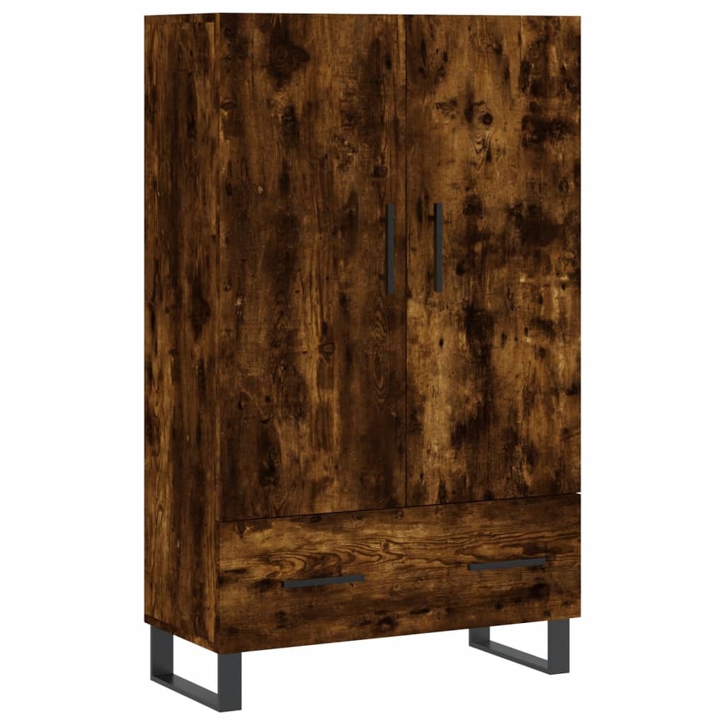 Armoire haute 69,5x31x115 cm en dérivé du bois, couleur chêne