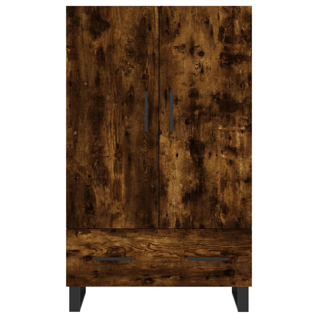 Armoire haute 69,5x31x115 cm en dérivé du bois, couleur chêne