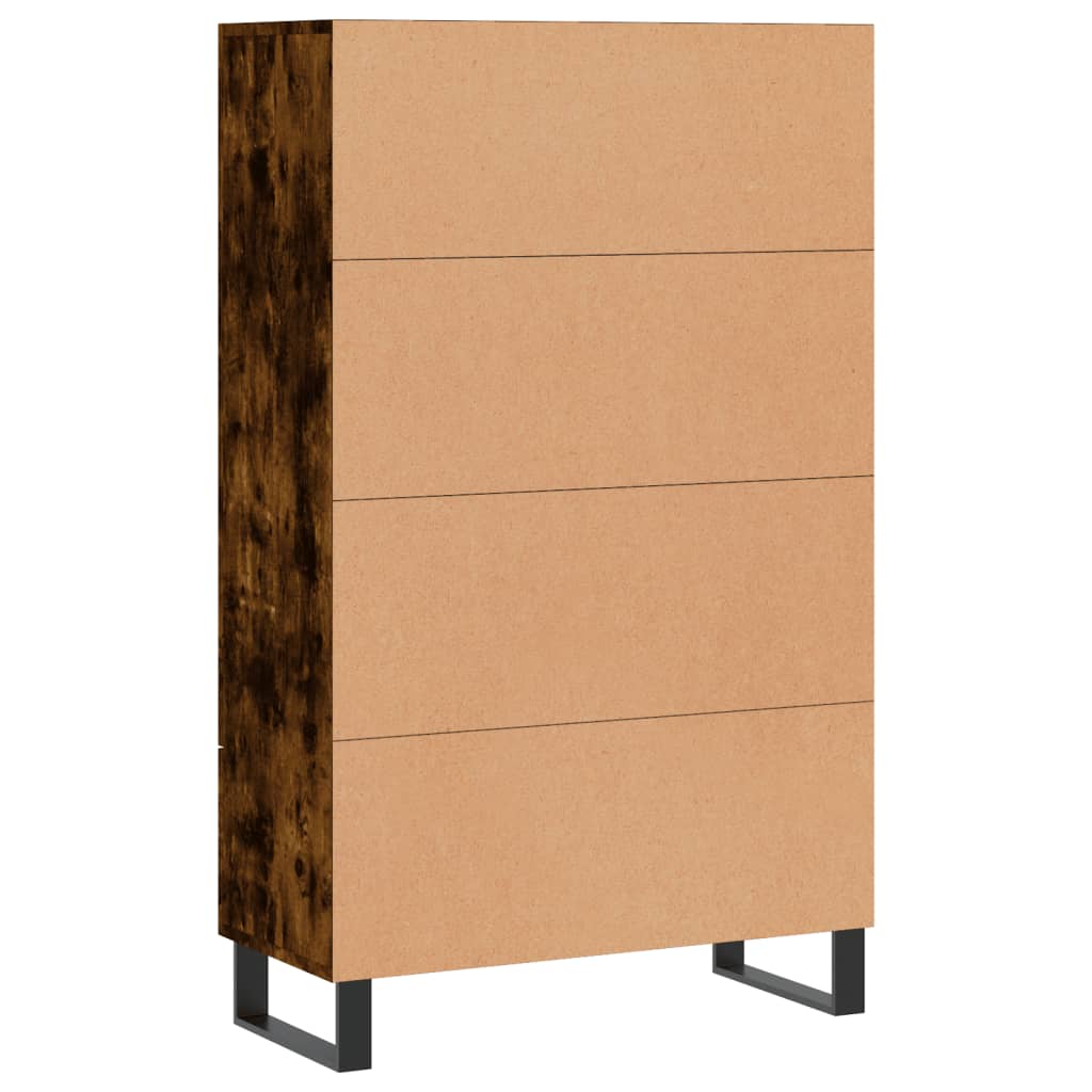 Armoire haute 69,5x31x115 cm en dérivé du bois, couleur chêne