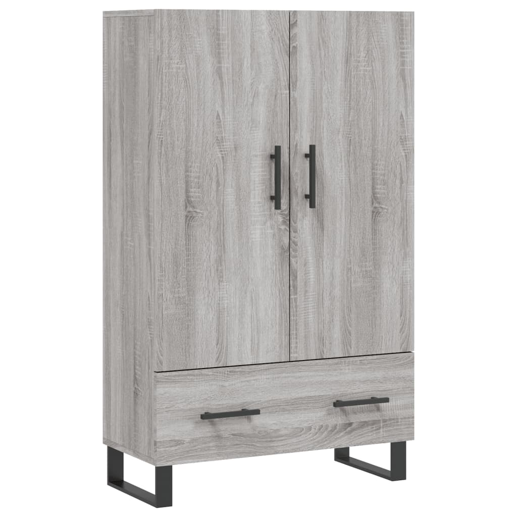 Armoire haute 69,5x31x115 cm en dérivé du bois, couleur chêne