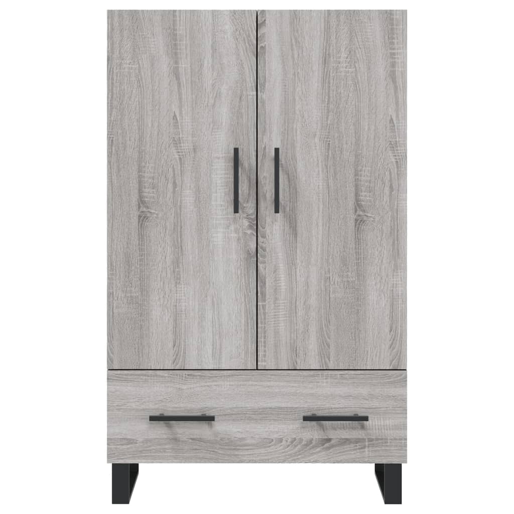 Armoire haute 69,5x31x115 cm en dérivé du bois, couleur chêne