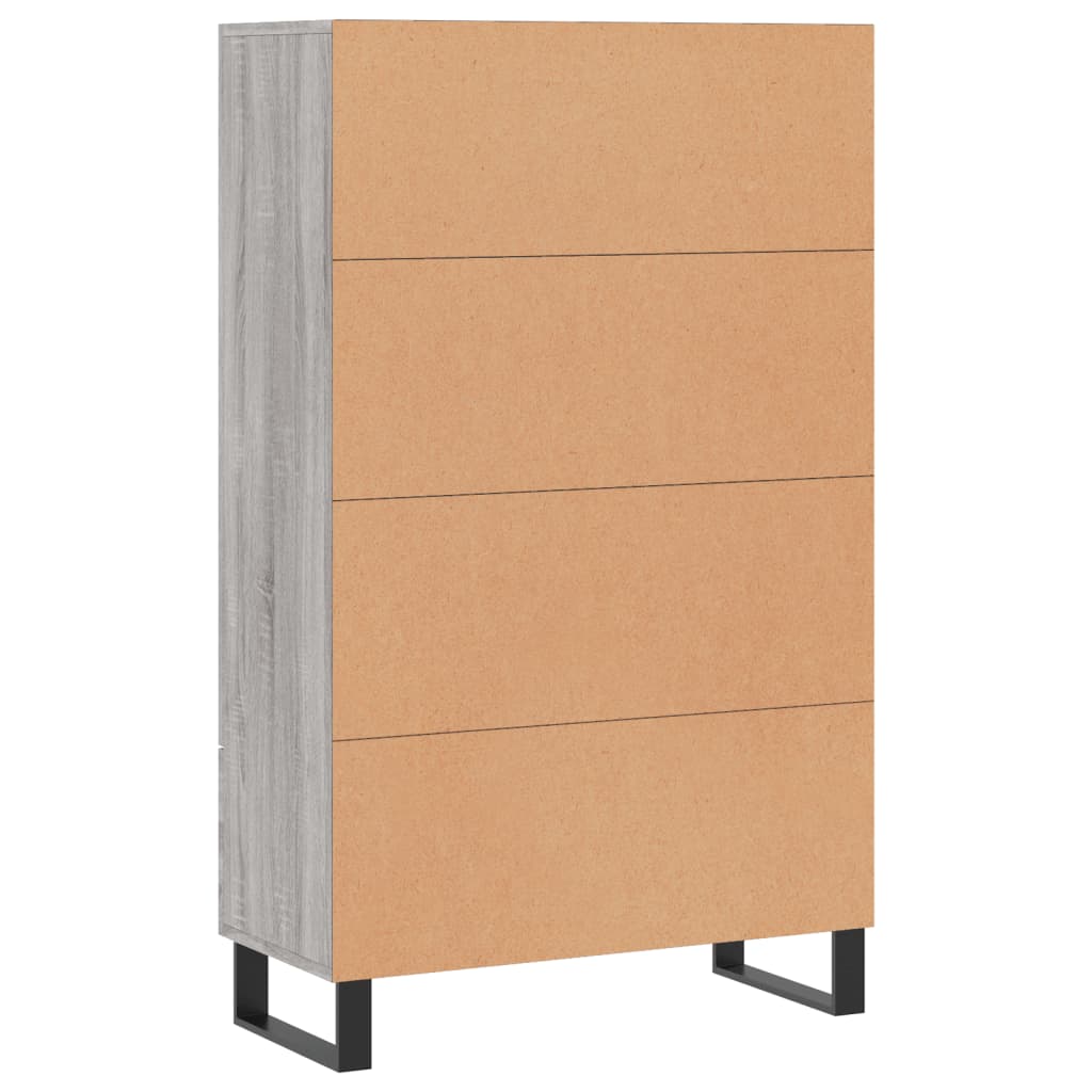 Armoire haute 69,5x31x115 cm en dérivé du bois, couleur chêne