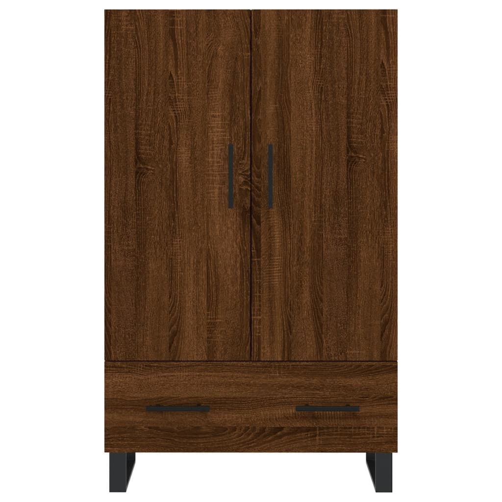 Armoire haute 69,5x31x115 cm en dérivé du bois, couleur chêne