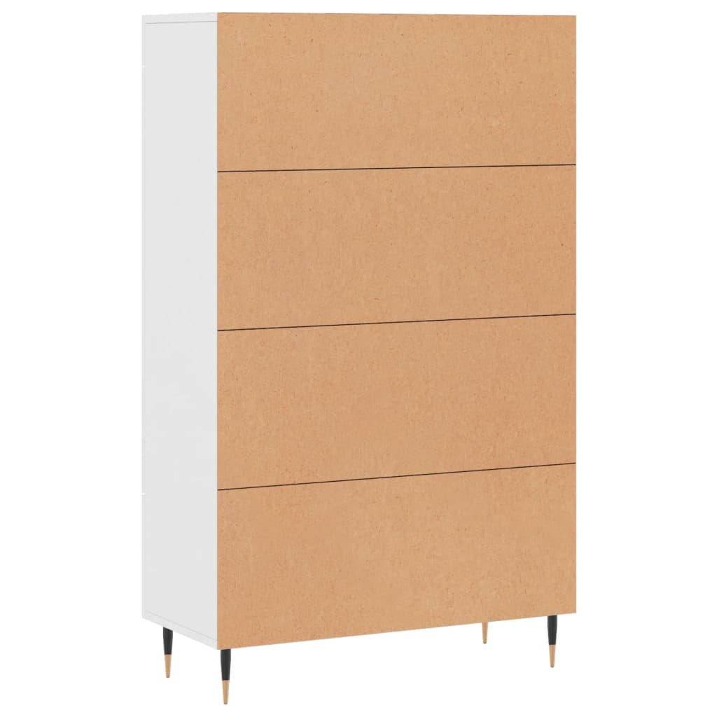 Meuble haut 69,5x31x115 cm en bois travaillé