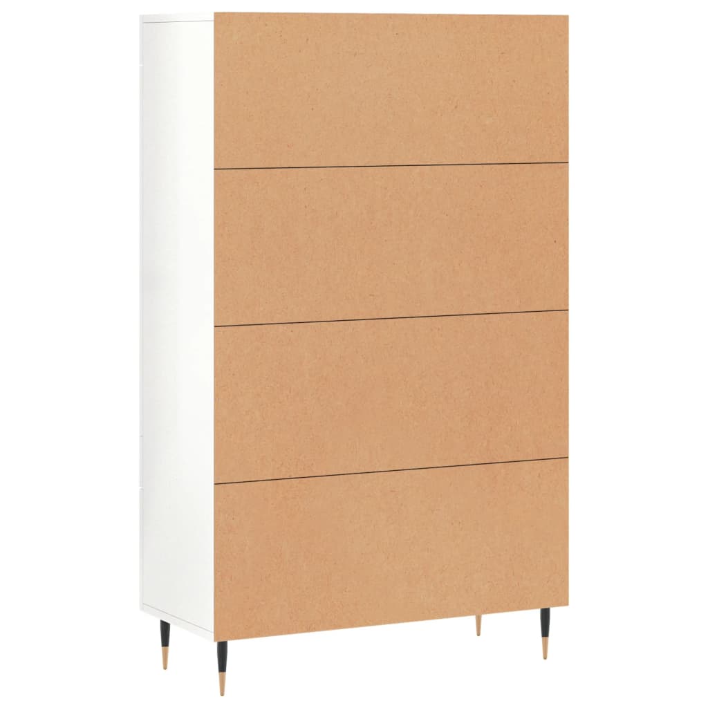 Meuble haut 69,5x31x115 cm en bois travaillé