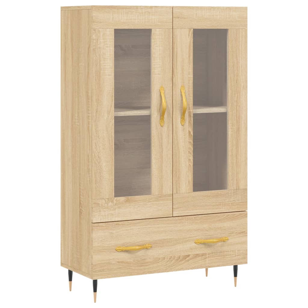 Meuble haut 69,5x31x115 cm en bois travaillé