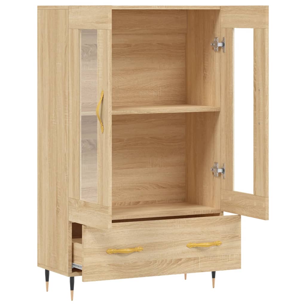 Meuble haut 69,5x31x115 cm en bois travaillé