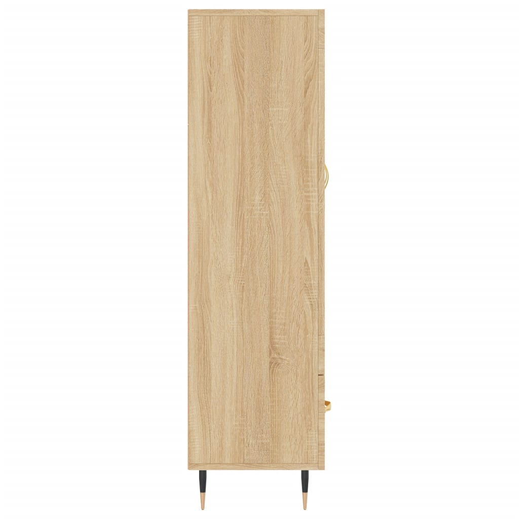 Meuble haut 69,5x31x115 cm en bois travaillé