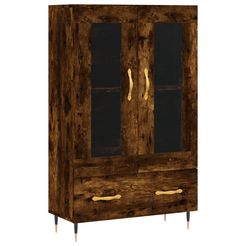 Meuble haut 69,5x31x115 cm en bois travaillé