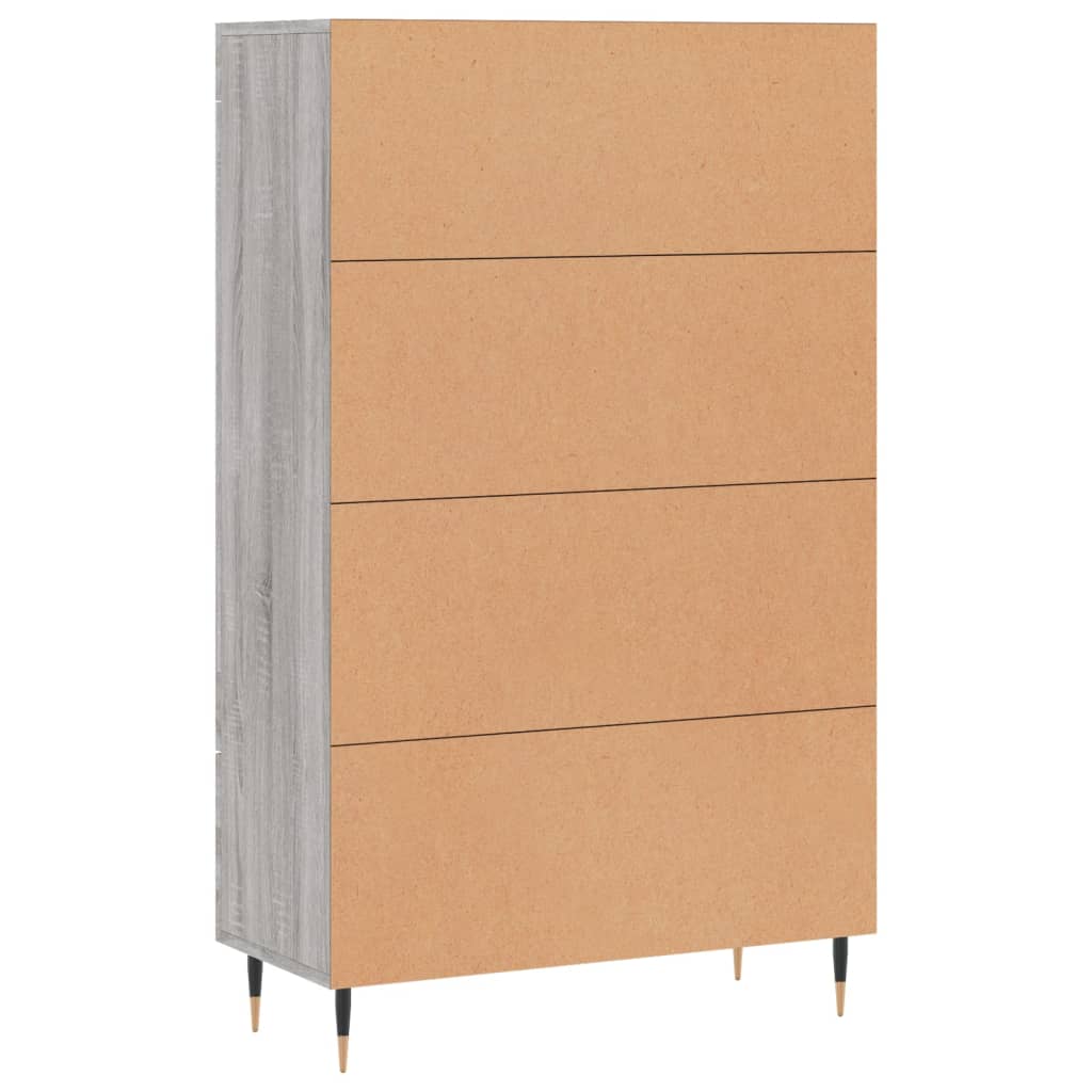 Meuble haut 69,5x31x115 cm en bois travaillé