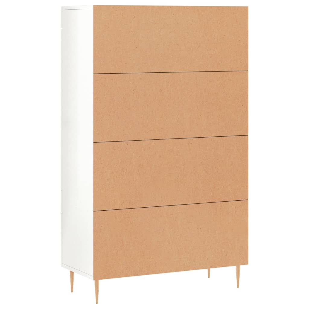 Meuble haut 69,5x31x115 cm en bois travaillé