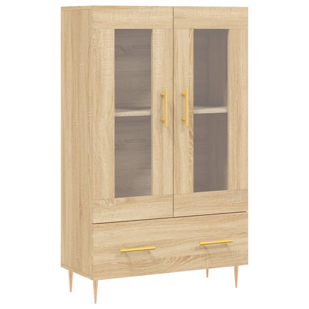 Meuble haut 69,5x31x115 cm en bois travaillé