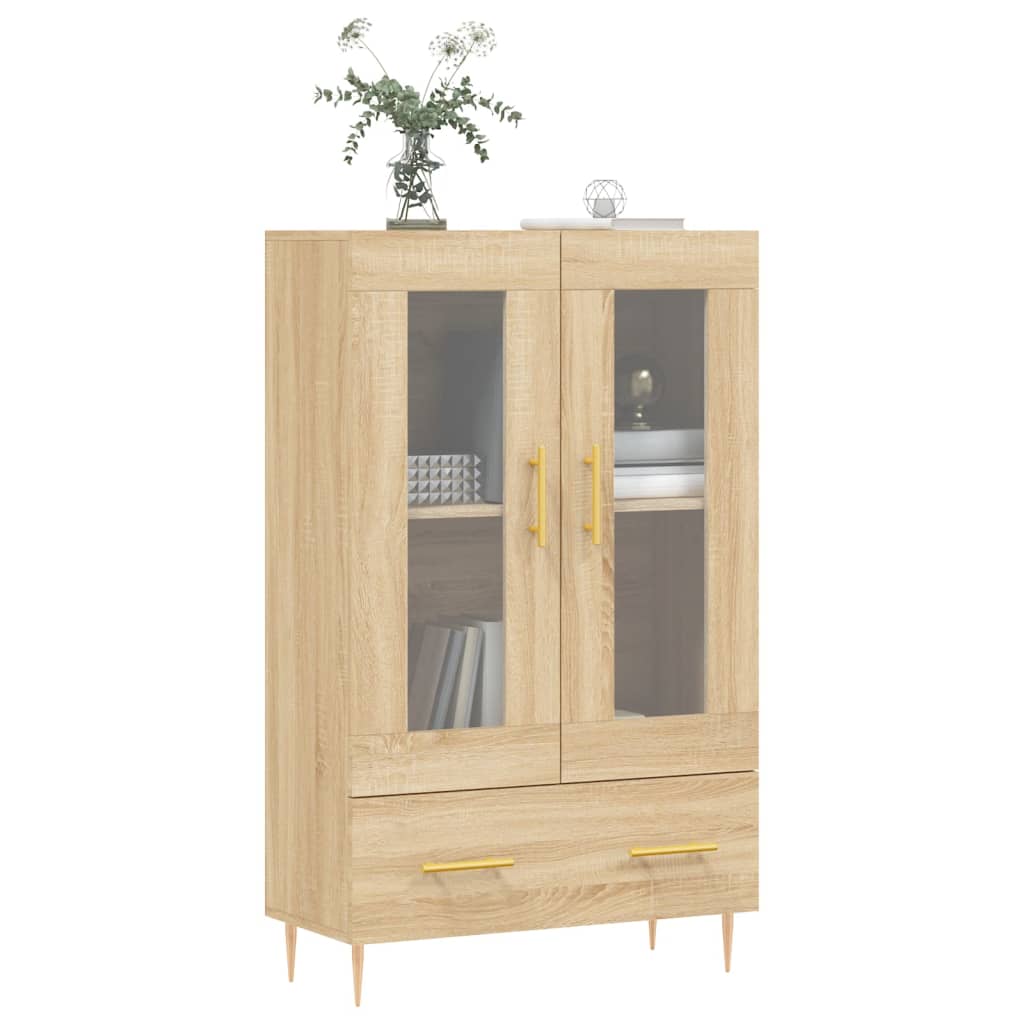 Meuble haut 69,5x31x115 cm en bois travaillé