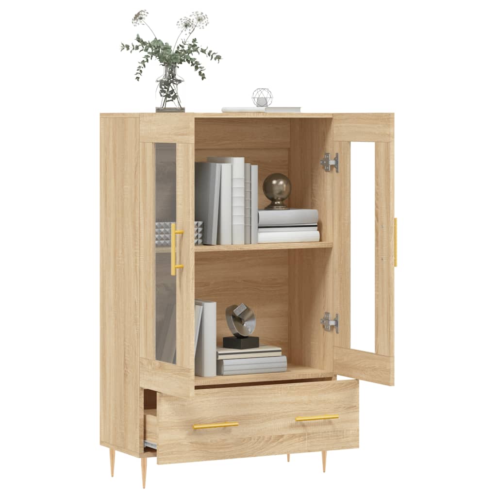 Meuble haut 69,5x31x115 cm en bois travaillé