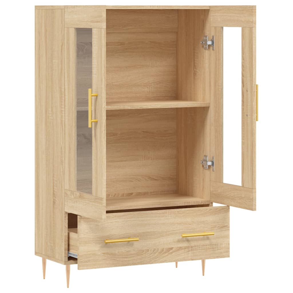 Meuble haut 69,5x31x115 cm en bois travaillé