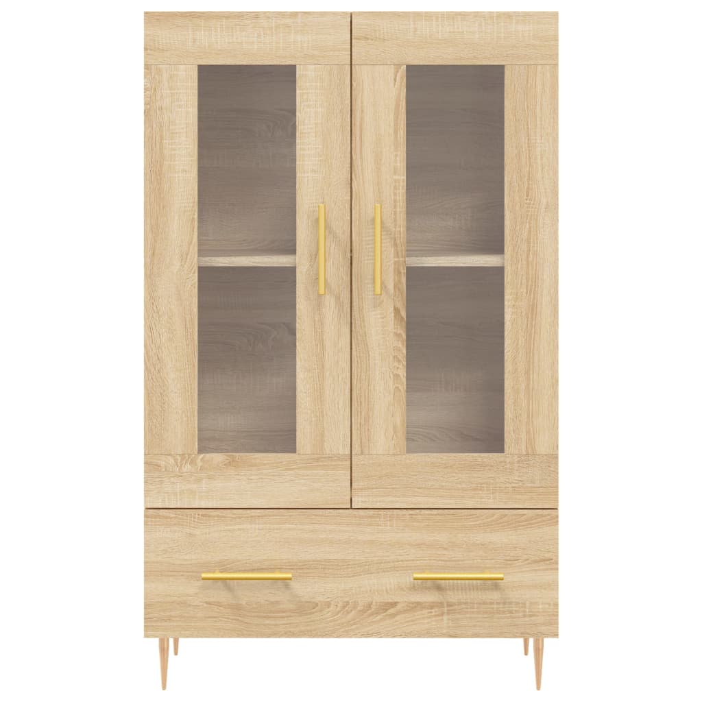 Meuble haut 69,5x31x115 cm en bois travaillé