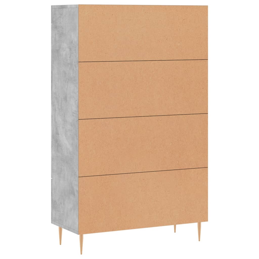 Armoire haute 69,5x31x115 cm en dérivé du bois, couleur chêne