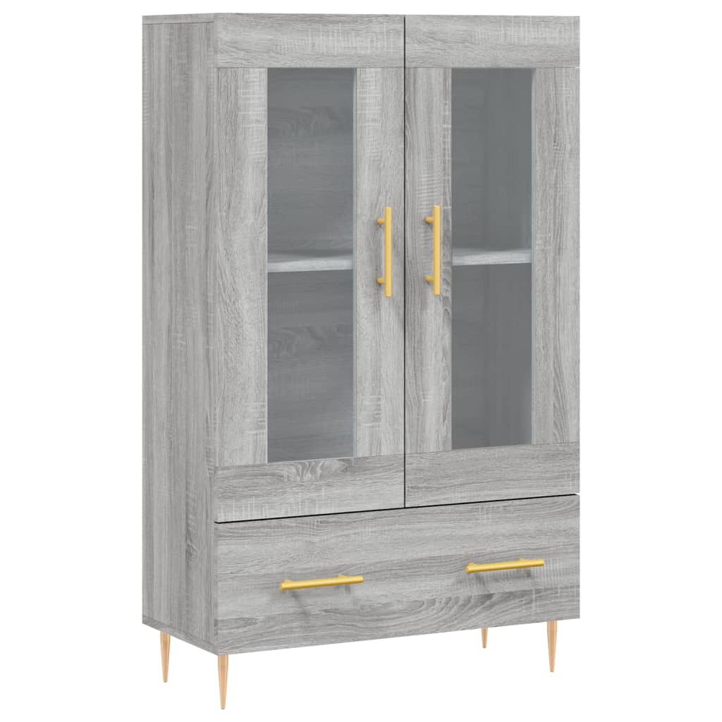 Meuble haut 69,5x31x115 cm en bois travaillé